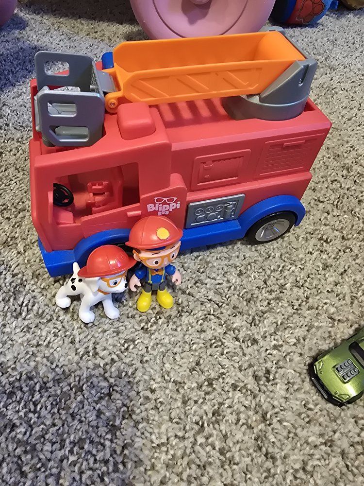 Blippi Fire Truck Toy with Figures