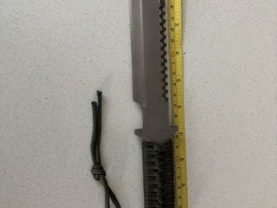 Tactical MTech Fixed Blade Knife with Paracord Wrapped Handle and Lanyard