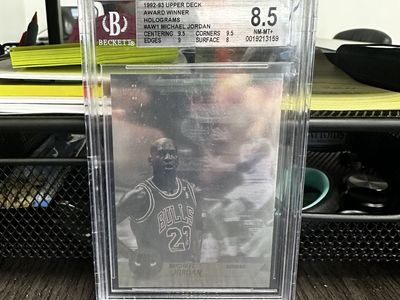 ** $150 OBO **1992-93 Upper Deck Award Winner Holograms #AW1 Michael Jordan BGS 8.5 NM-MT+