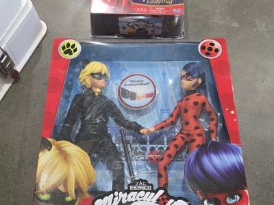 Miraculous Ladybug & Cat Noir Action Figures - 2-Pack "Mission Accomplished" & Single Ladybug Doll
