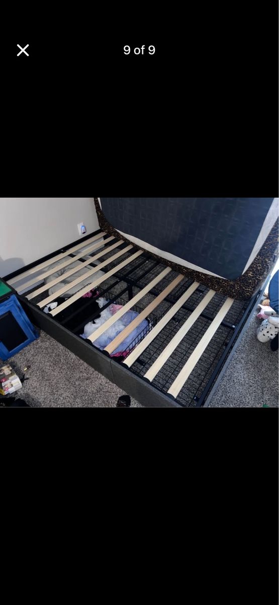Metal Full bed with three drawers storage bed model #WDLSCTC001