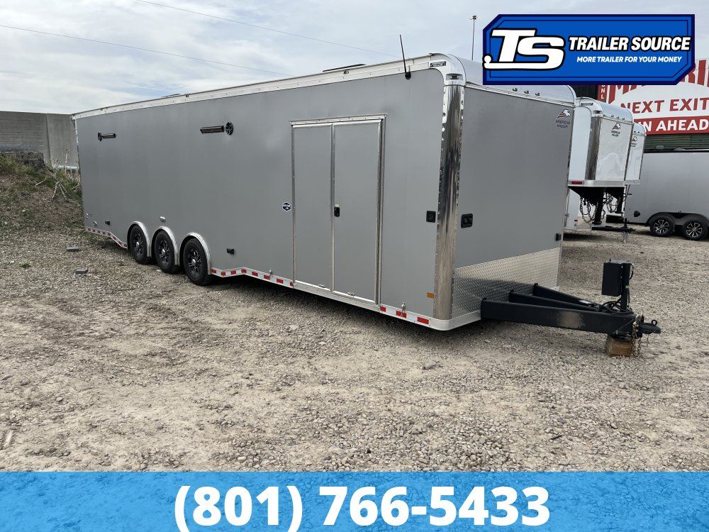 8.5x34 American Hauler Silver Hawk Enclosed Car Hauler Trailer - 7'10" Interior - 18K GVWR -