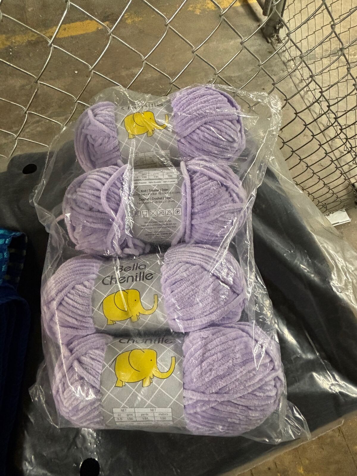 Bella Chenille - 4 Skeins in Lilac - $18