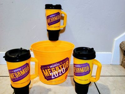 Megaplex Mugs and Popcorn Bucket