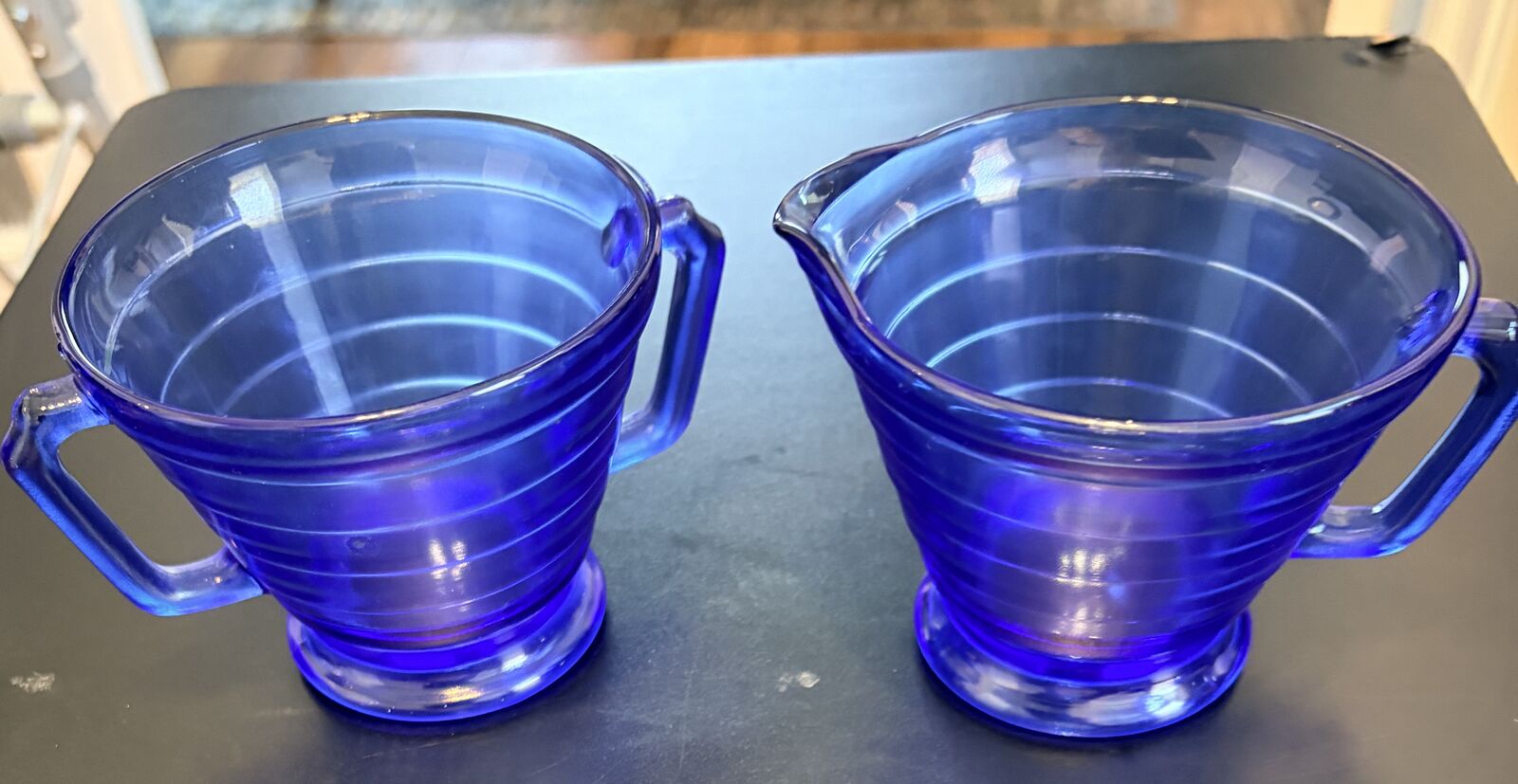 Cobolt Blue Moderntone  CREAMER AND SUGAR