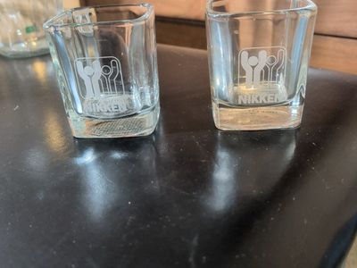 Two small candle vases