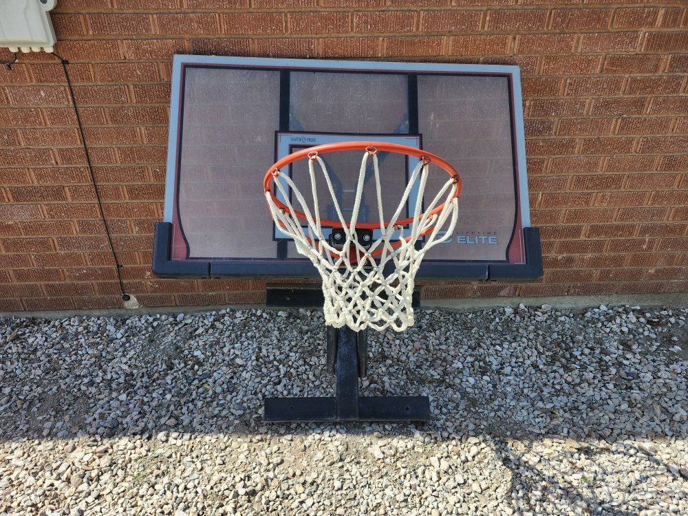 Lifetime Elite 54-Inch Acrylic Portable Basketball Hoop with Slam-It Rim