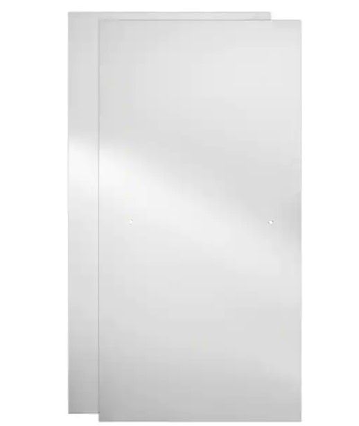 Delta 29-3/4 in. x 67-3/4 in. x 1/4 in. (6mm) Frameless Sliding Shower Door Glass Panels in Clear (For 50-60 in. Doors)