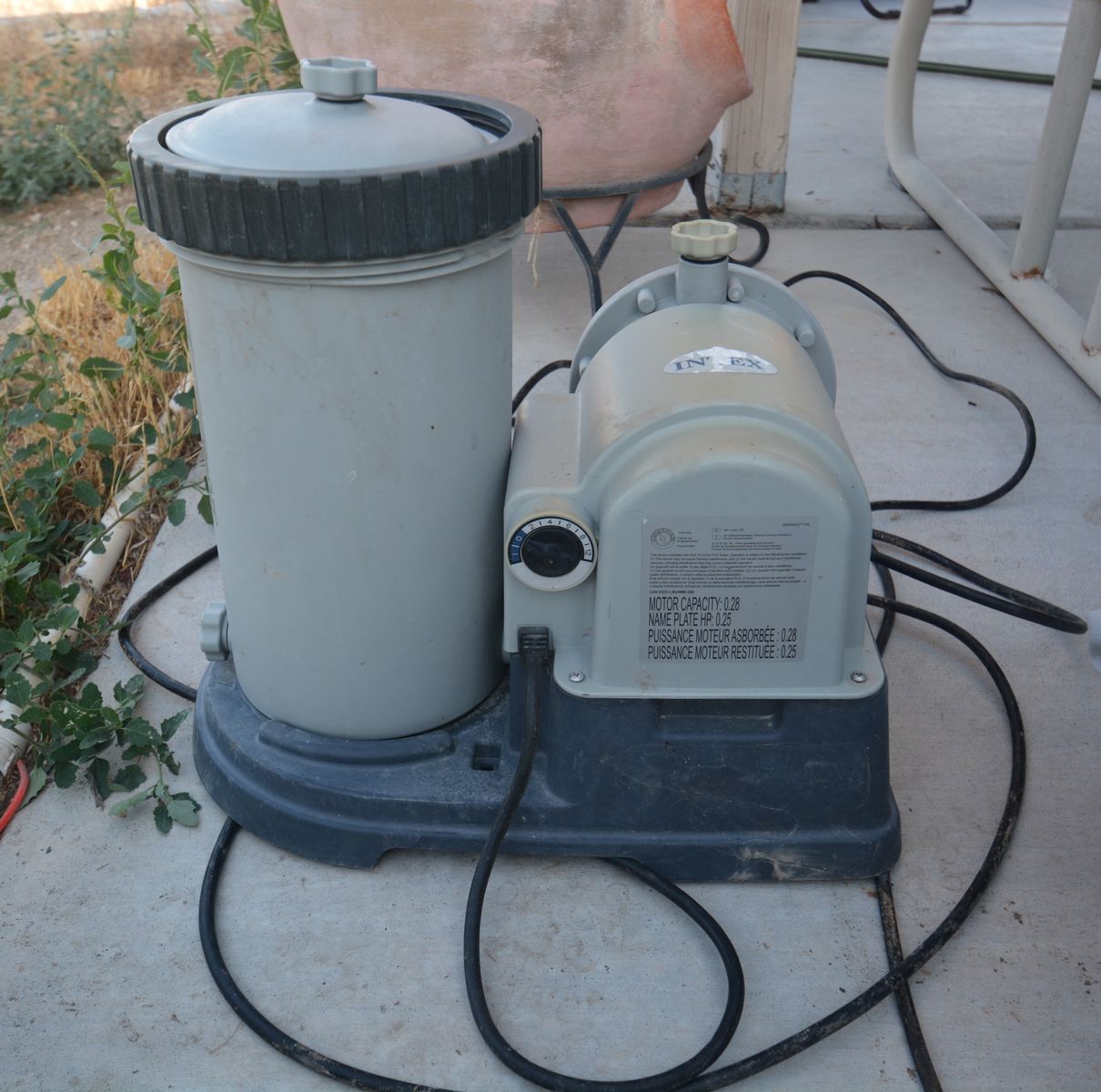 Intex Krystal Clear 2500 GPH Pool Filter Pump 633T With Timer