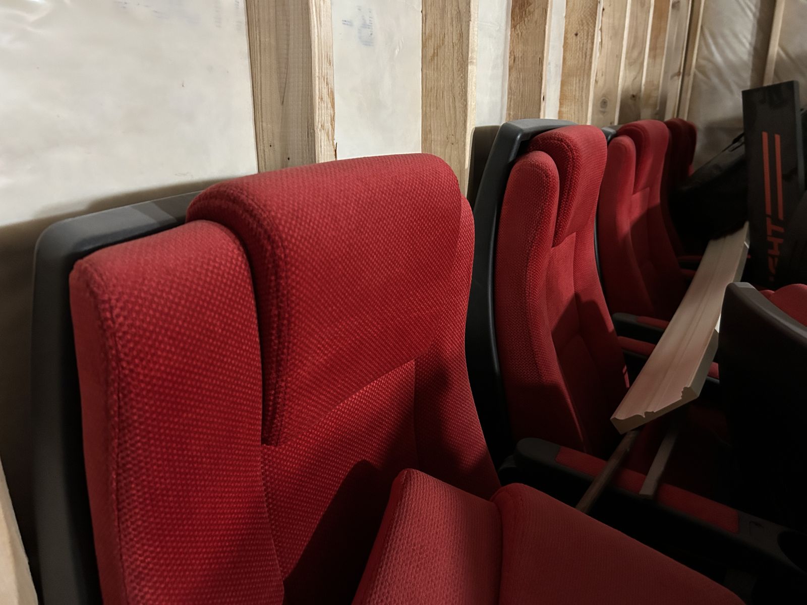 Ten Red SeatCraft Madrigal-style Home Theater Seats