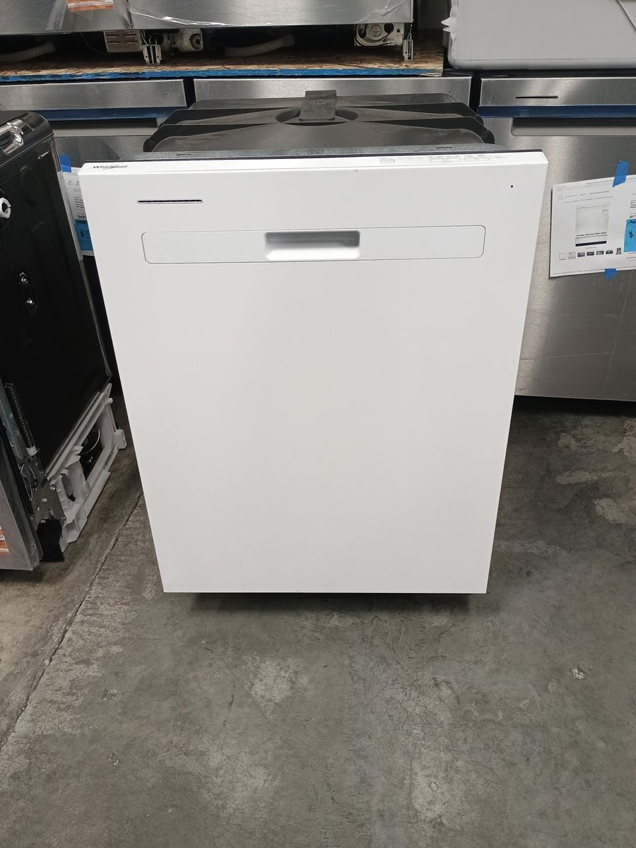 NEW WHIRLPOOL WHITE TOP CONTROL DISHWASHER