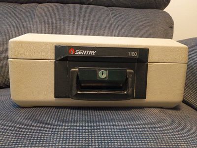 SentrySafe 1160 Fire-Resistant & Waterproof Chest Safe with Key Lock, Beige