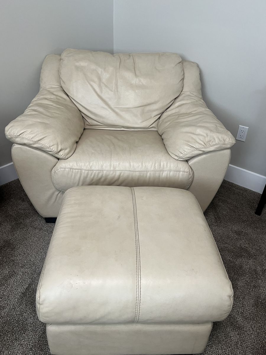 Leather 4 piece couch set