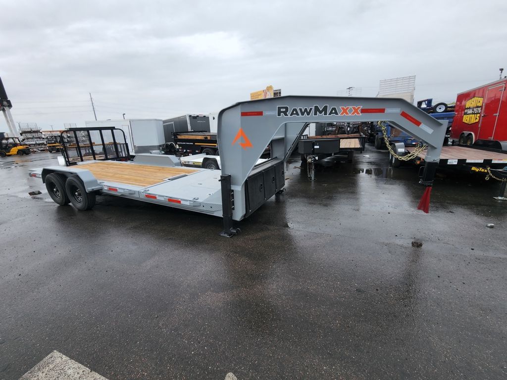 2026 RawMaxx 22' Gooseneck G7X Tilt 14K Equipment