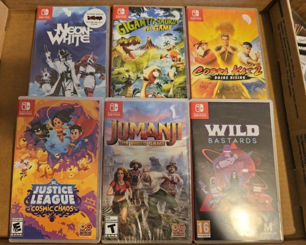 lot of 6 switch games for sale.
