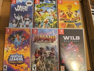 lot of 6 switch games for sale.
