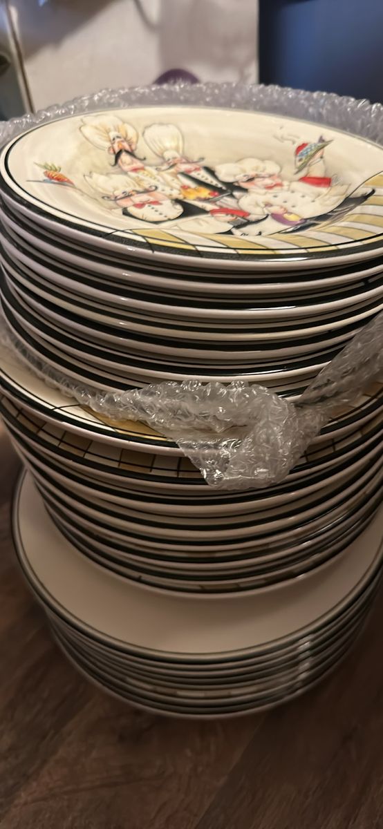 24pc Le Chef DinnerWare/Pasta Bowls Hd Designs