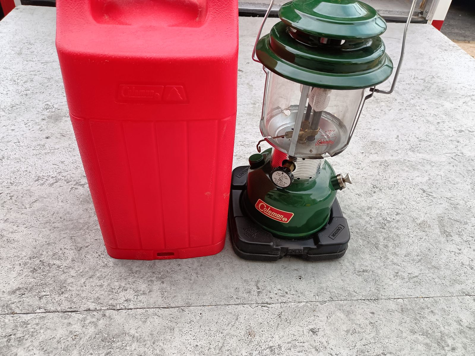 Coleman gas lantern.