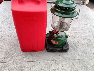 Coleman gas lantern.