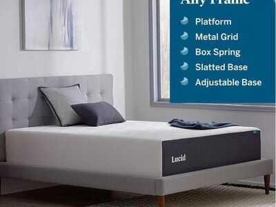 Lucid Mattress Queen 14" medium like newum firm