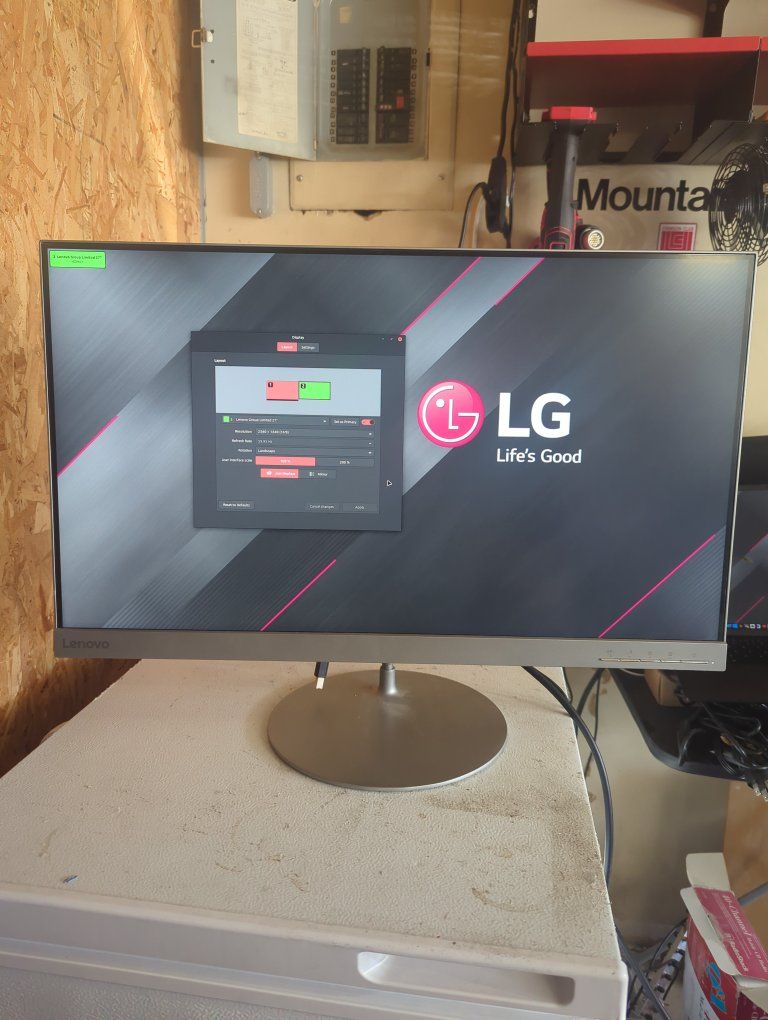 Lenovo L27q-20 27 Inch 2560x1440 QHD IPS Computer Monitor