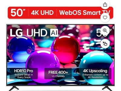 Samsung 50" 4K UHD Smart TV w/ wall mount