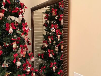 Large Framed Wall Mirror – Rustic / Traditional Style