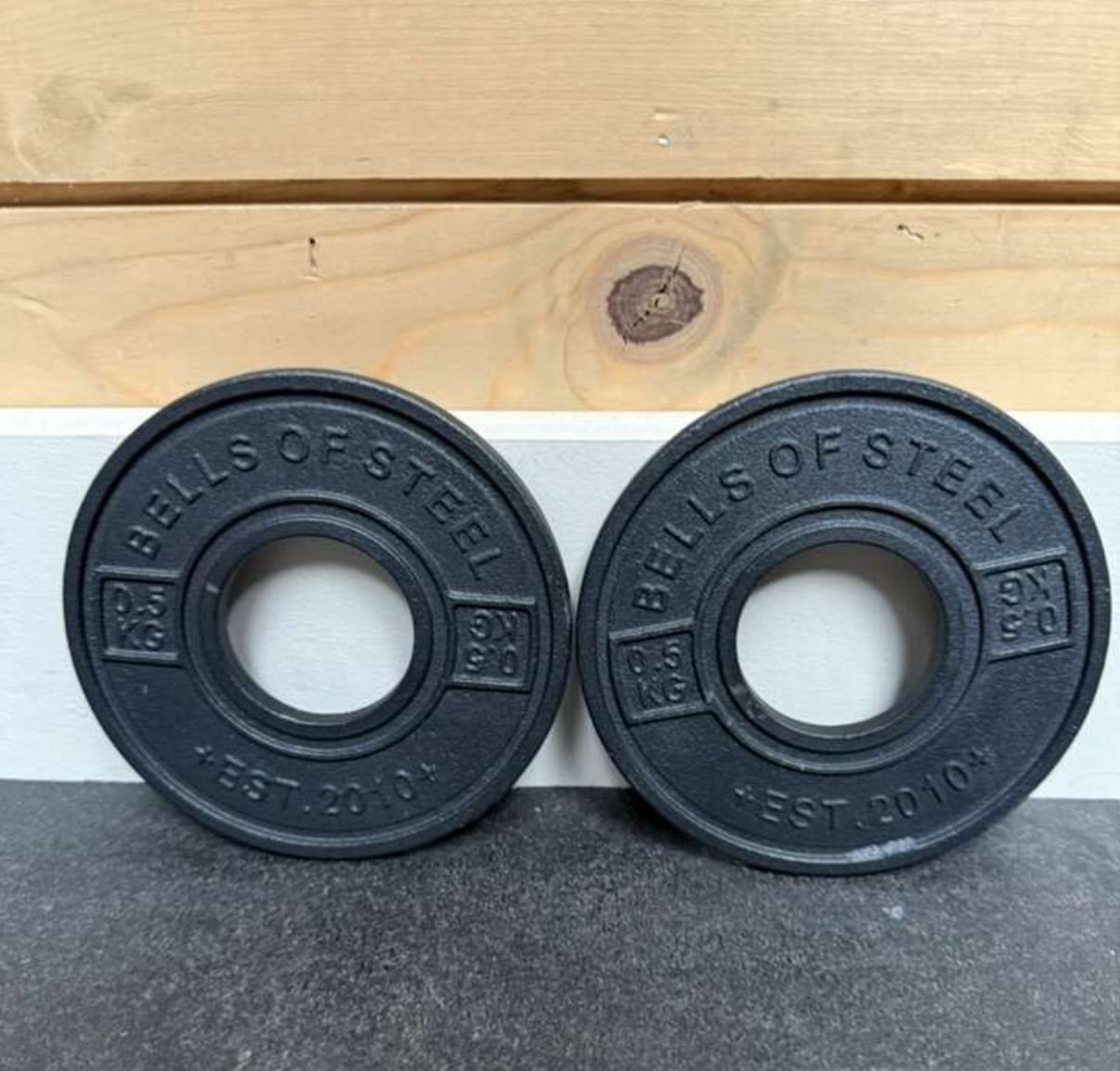 Bells Of Steel Fractional Weight Plates 0.5kg Pair