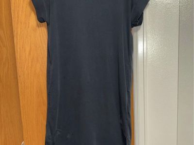 UNIQLO U Women's Short Sleeve T-Shirt Dress Dark Gray XS