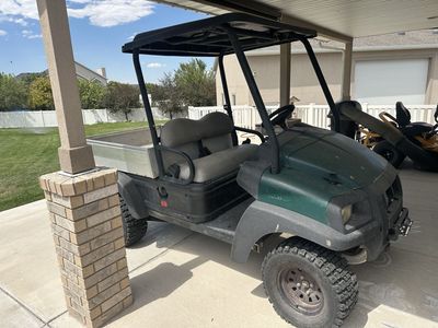 Club car carryall 1500 with winch and snow plow , dump bed