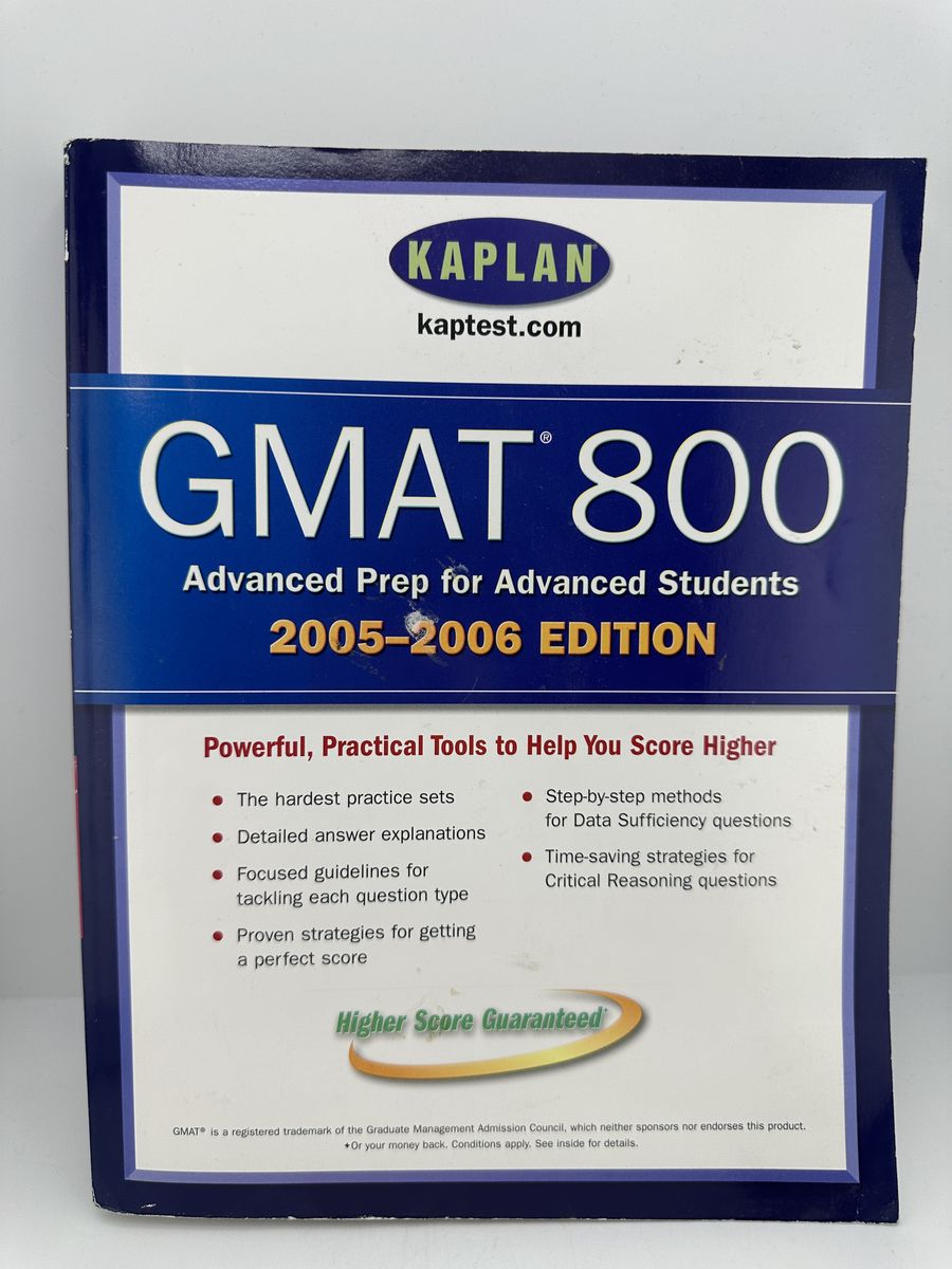 Kaplan GMAT 800 Advanced Prep for Advanced Students 2005-2006 Paperback