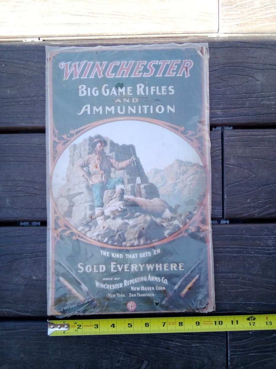Winchester Metal Wall Art Sign Decor