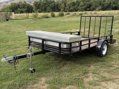 5x10 Utility Trailer with Ramp Gate and Tongue Box