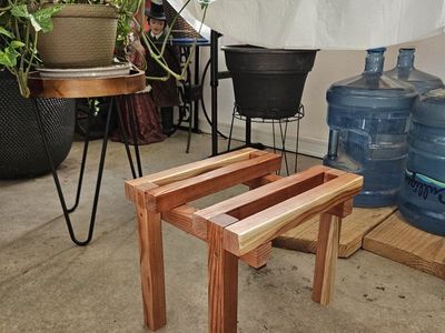 Handmade Redwood Plant Stand (200 lb capacity)