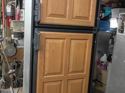 Dometic DM2652RBX RV Refrigerator/Freezer - 6 cu ft, Propane/Electric, Wood Panel Doors