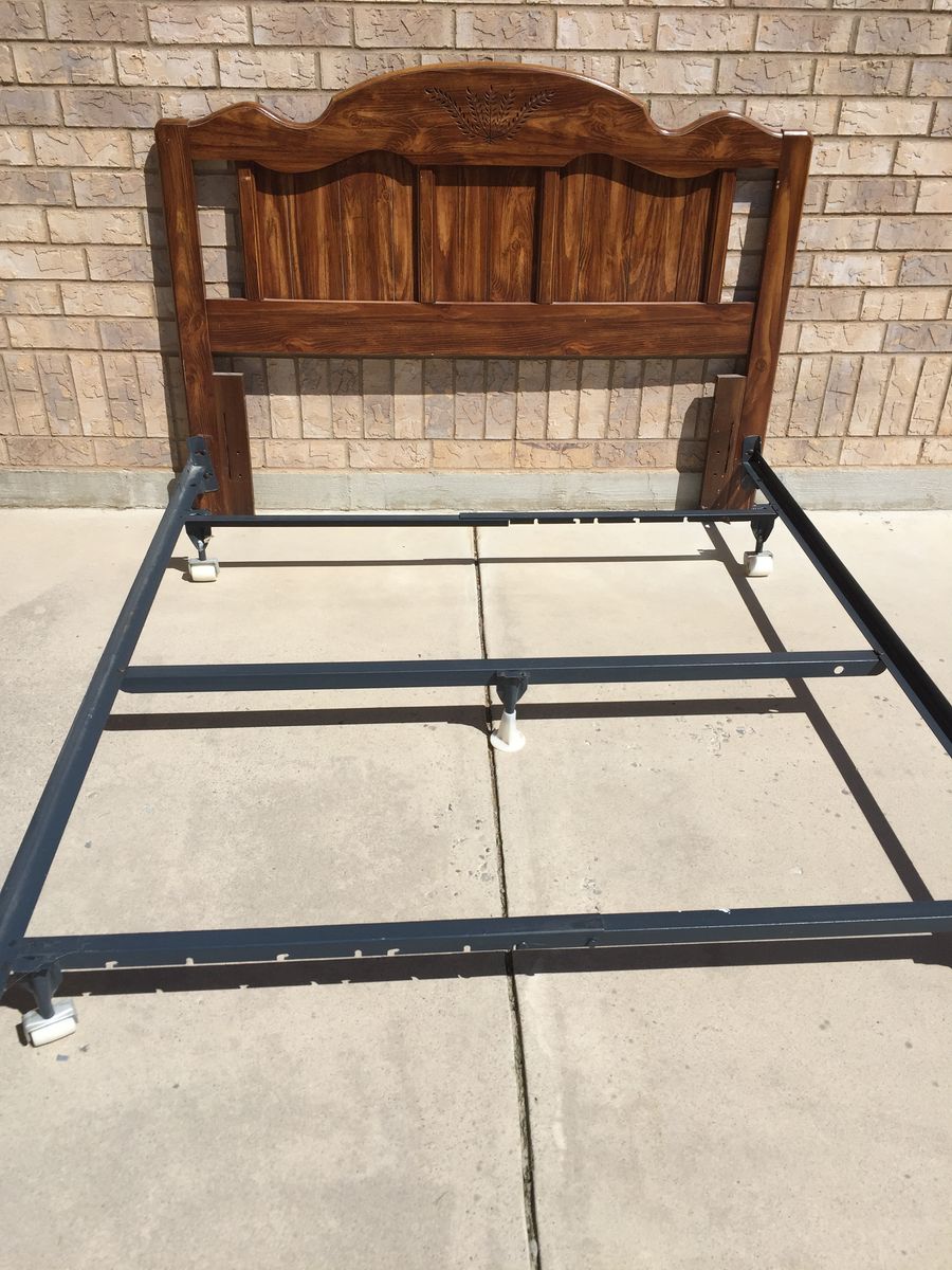 queen frame and box springs