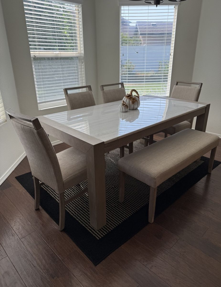 Marble Top Dining Table Set800