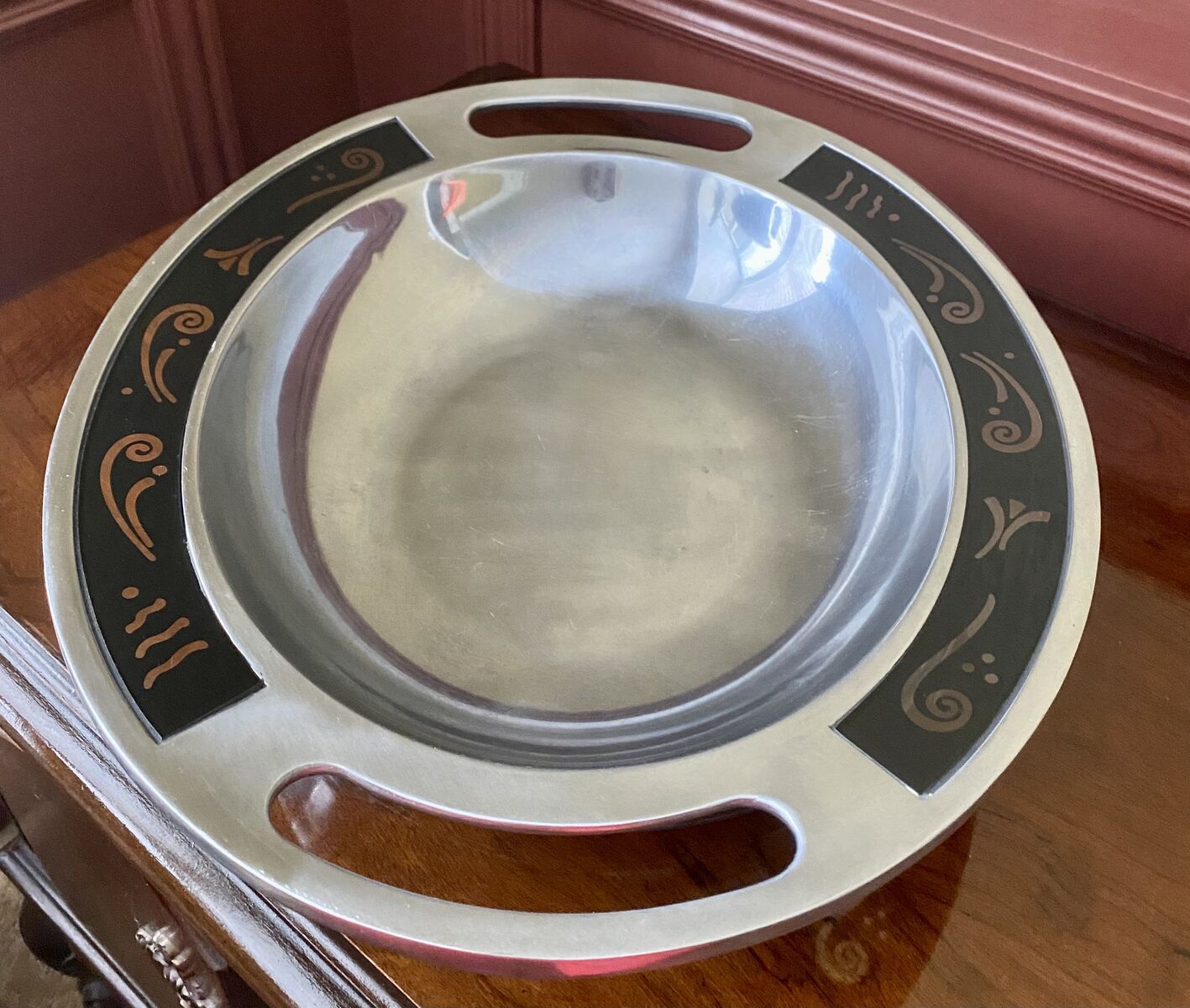 LENOX Large Silver Oval Shallow Bowl - Spyro ( HolLowware) SZ 16 Sold For $50+ - See Photos