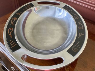 LENOX Large Silver Oval Shallow Bowl - Spyro ( HolLowware) SZ 16 Sold For $50+ - See Photos