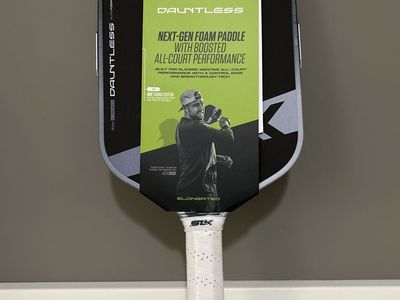 SLK by Selkirk Dauntless Elongated Pickleball Paddle - Next-Gen Foam, Raw Carbon Face, PureFoam Core
