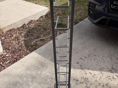 Tall metal wine rack