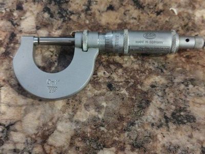 Helios 0-1" Micrometer - Made in Germany Precision Measuring Tool