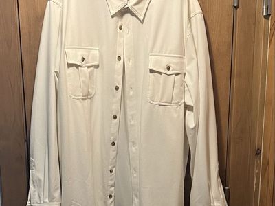 Men's 4XL Mixed Shirt Lot - White, Black, Red Button-Ups & Navy Polo, Short & Long Sleeve