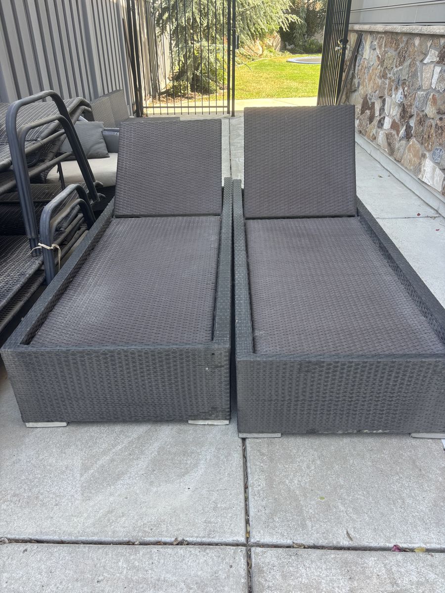 2 Patio Loungers