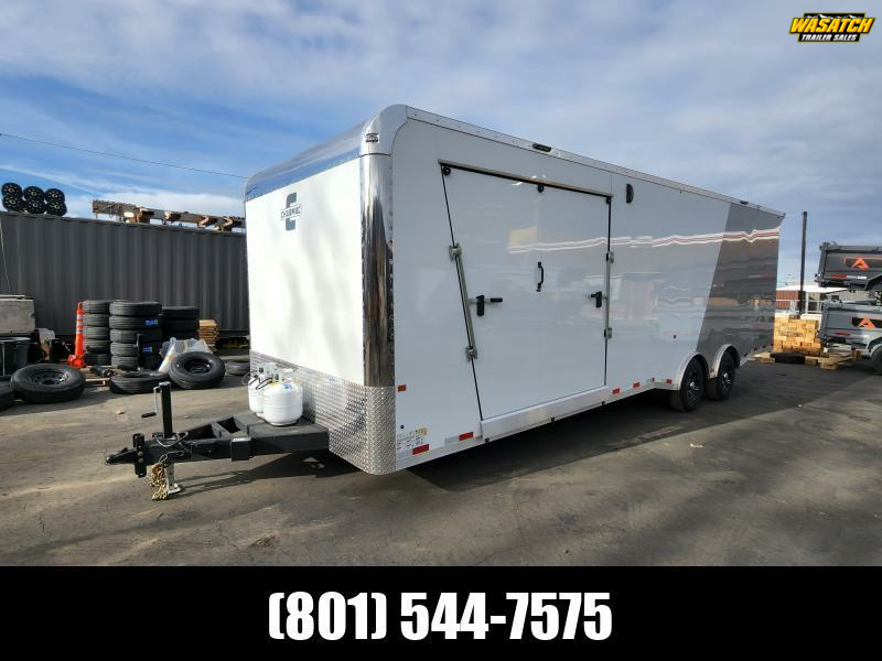 2026 Charmac Trailers 8.5X28 Race Sport Snowmobile Hybrid Enclosed Car Hauler