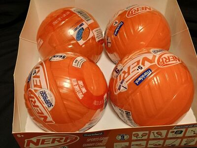 Frankford Nerf Surprise Sports Game & Gummy Candy 2023 4-Pack NEW Hasbro