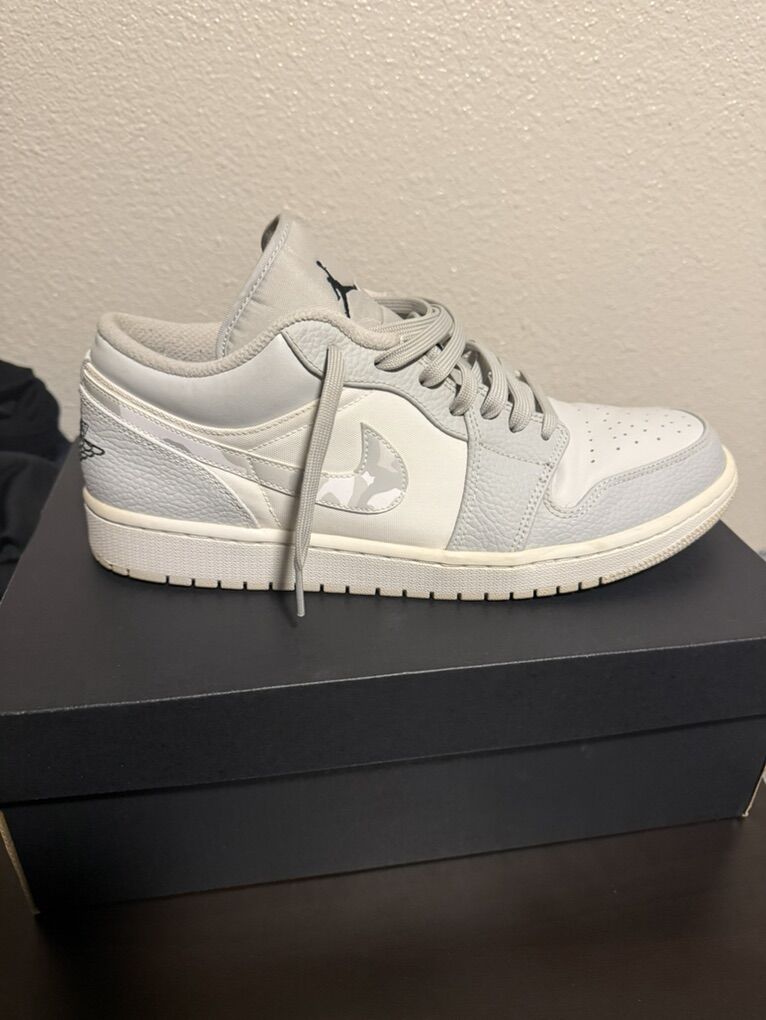 Jordan 1 Low White Camo