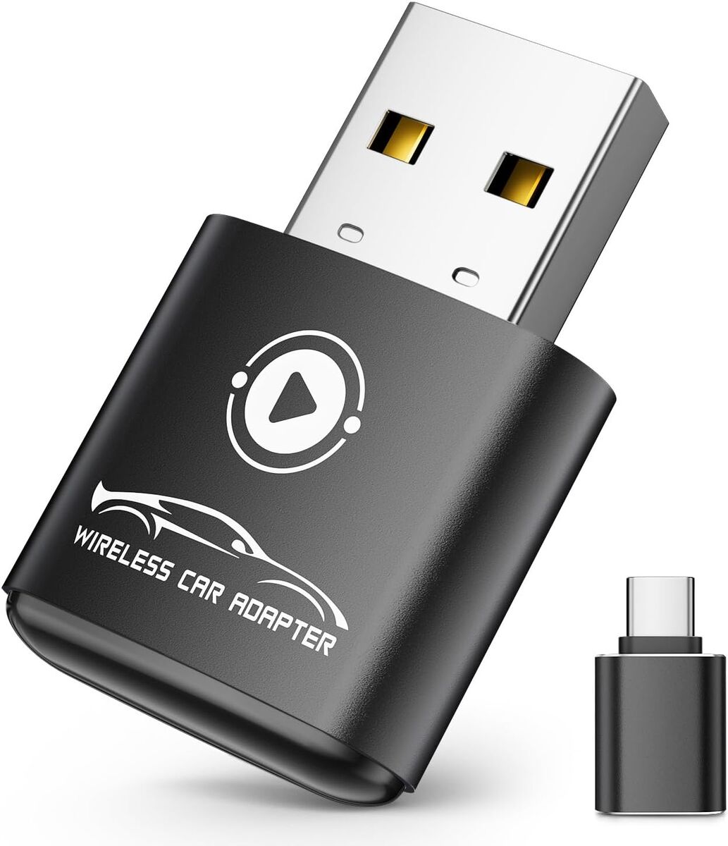 NEW Wireless CarPlay Adapter for Apple iPhone (2026 Upgraded) Mini Design, Converts Factory Wired to Wireless Adapter