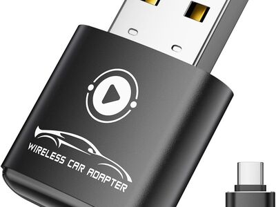 NEW Wireless CarPlay Adapter for Apple iPhone (2026 Upgraded) Mini Design, Converts Factory Wired to Wireless Adapter