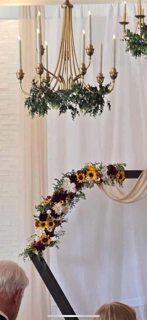 silk Floral Wedding Arch Flowers